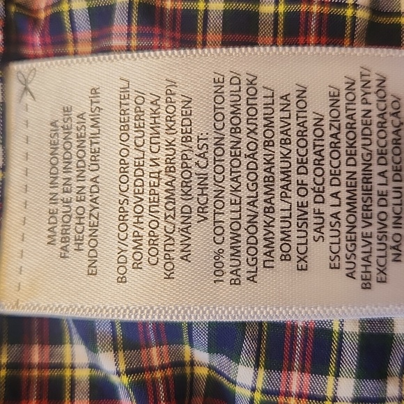 Ralph Lauren Polo Red Navy Classic Plaid Natural Stretch Button Down Shirt Large - Picture 8 of 9